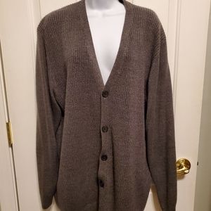 Dark Gray Weatherproof Mens Cardigan Size XXL